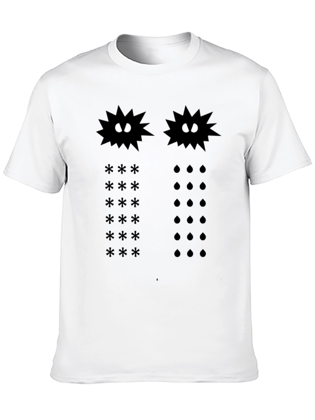 Cosmic Star & Rain Black Graphic Tee