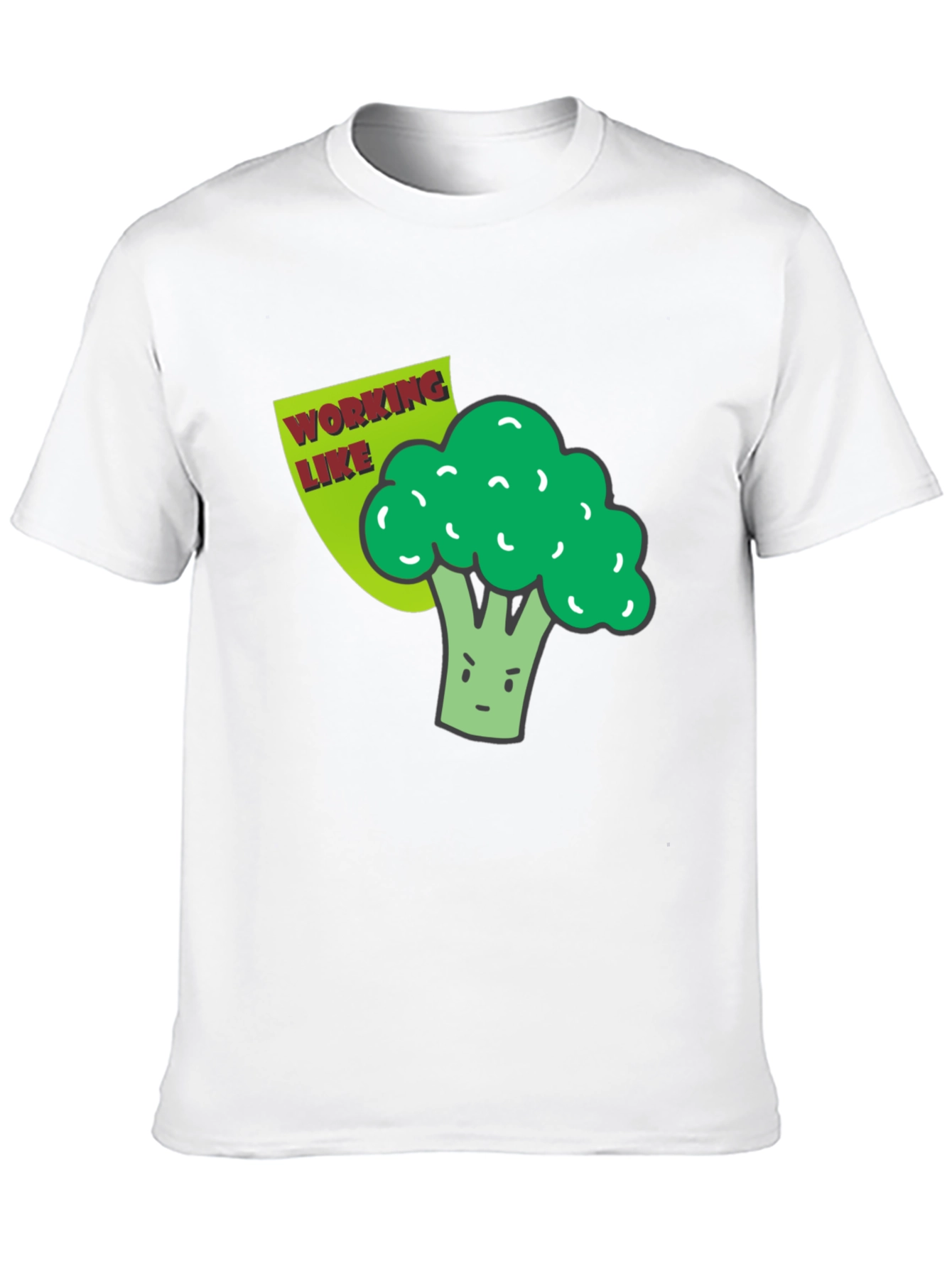 Broccoli Working Like a Boss Graphic T-Shirt