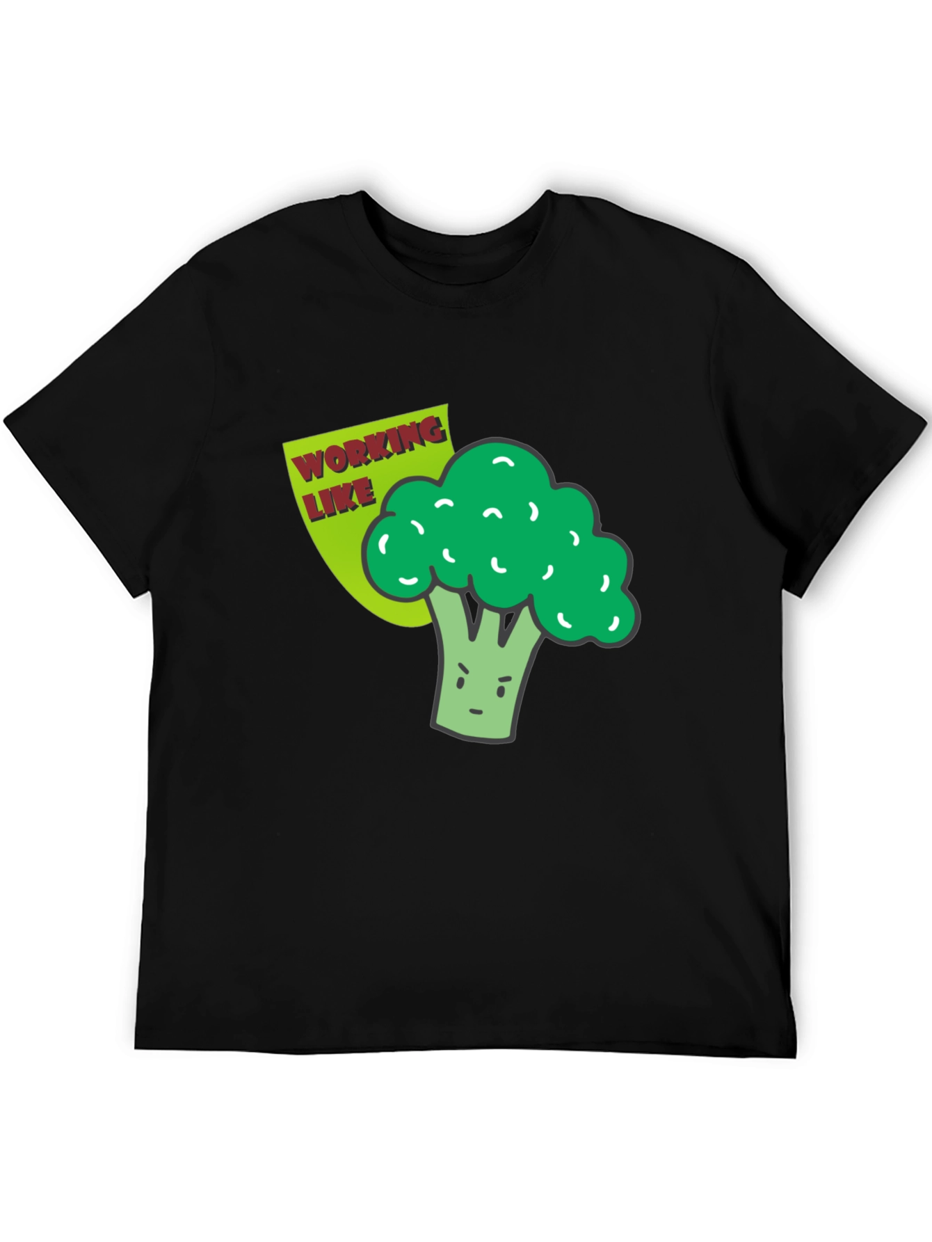 Broccoli Working Like a Boss Graphic T-Shirt