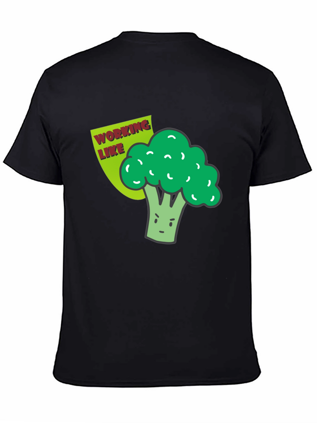 Broccoli Working Like a Boss Graphic T-Shirt