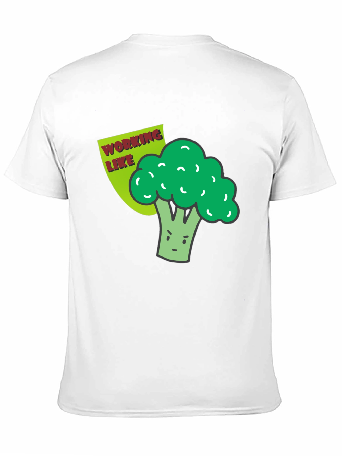 Broccoli Working Like a Boss Graphic T-Shirt