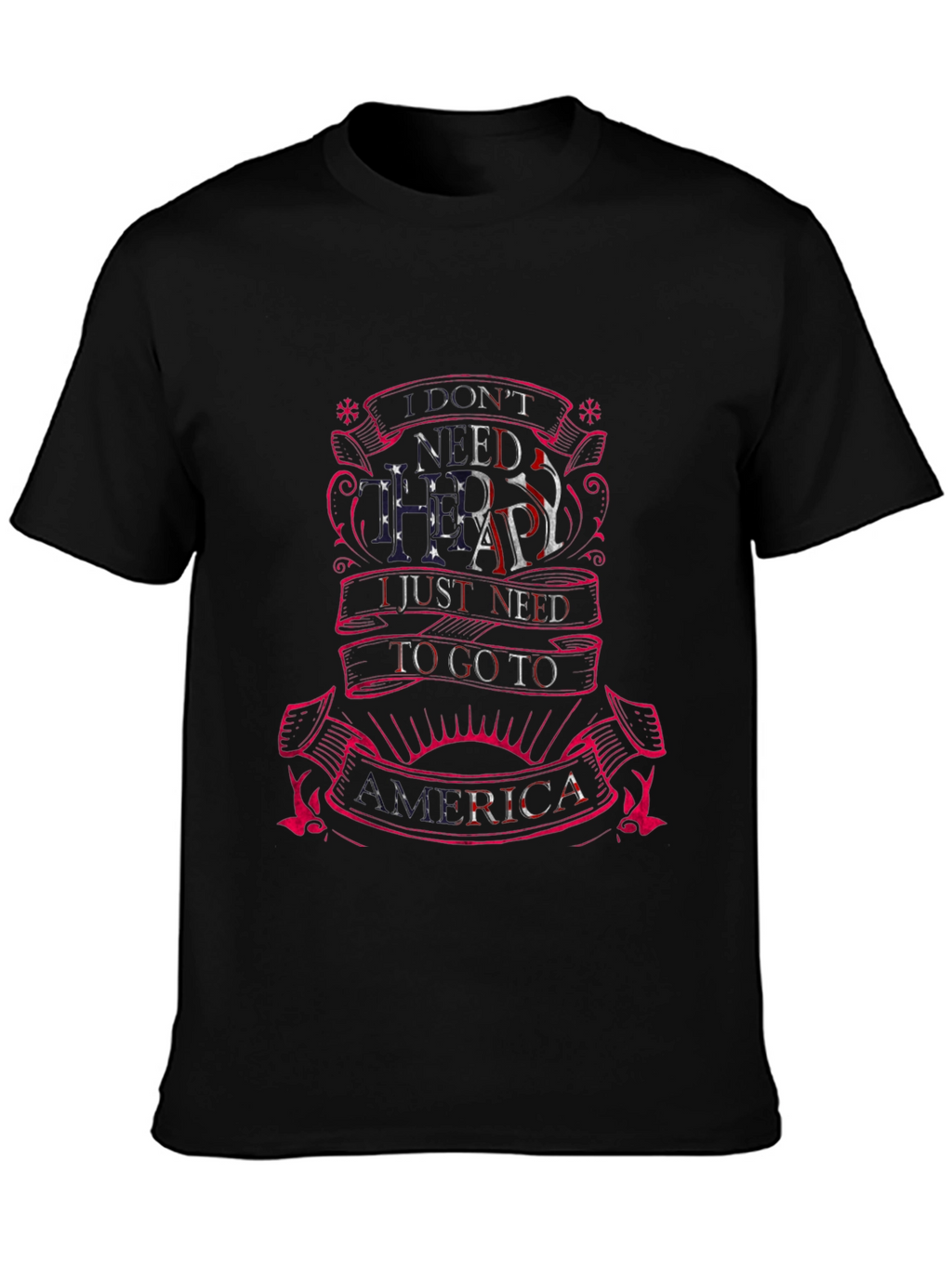 America Therapy T-Shirt - Patriotic Tee