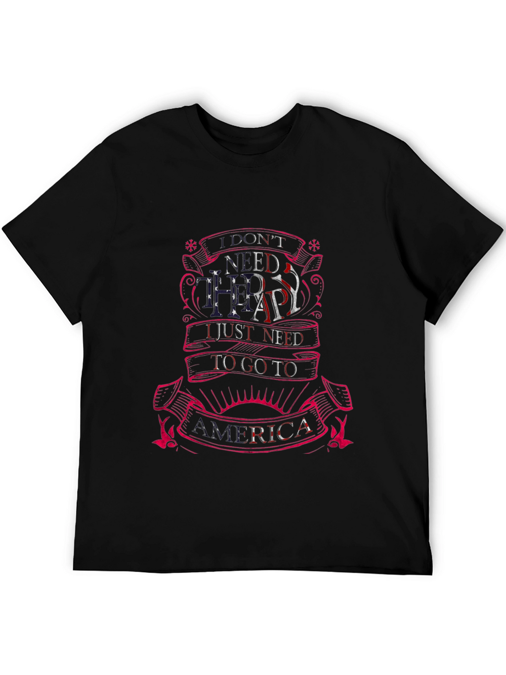 America Therapy T-Shirt - Patriotic Tee