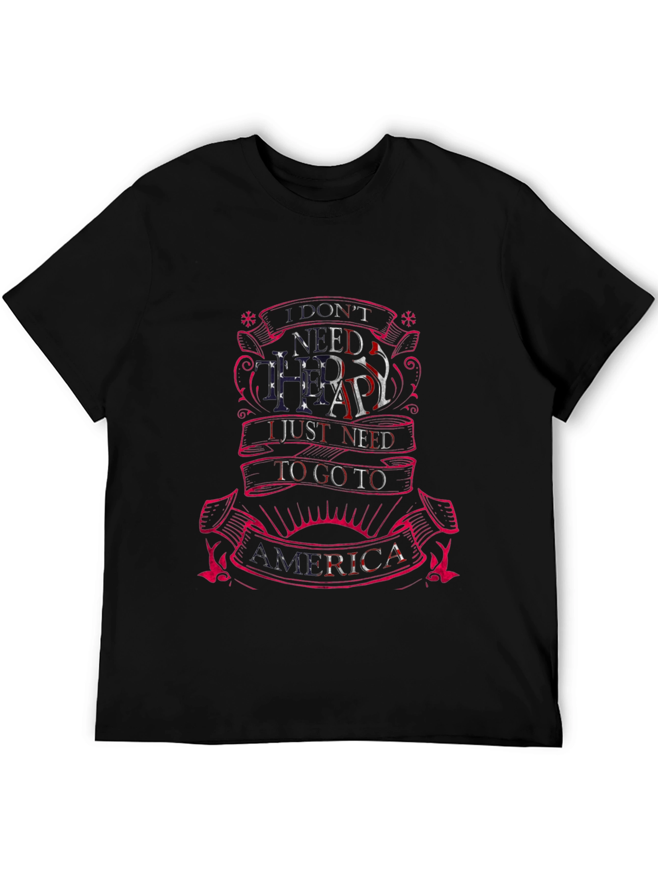 America Therapy T-Shirt - Patriotic Tee