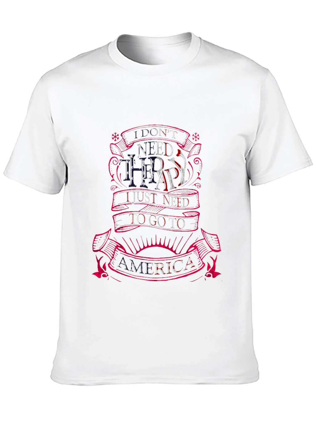 America Therapy T-Shirt - Patriotic Tee