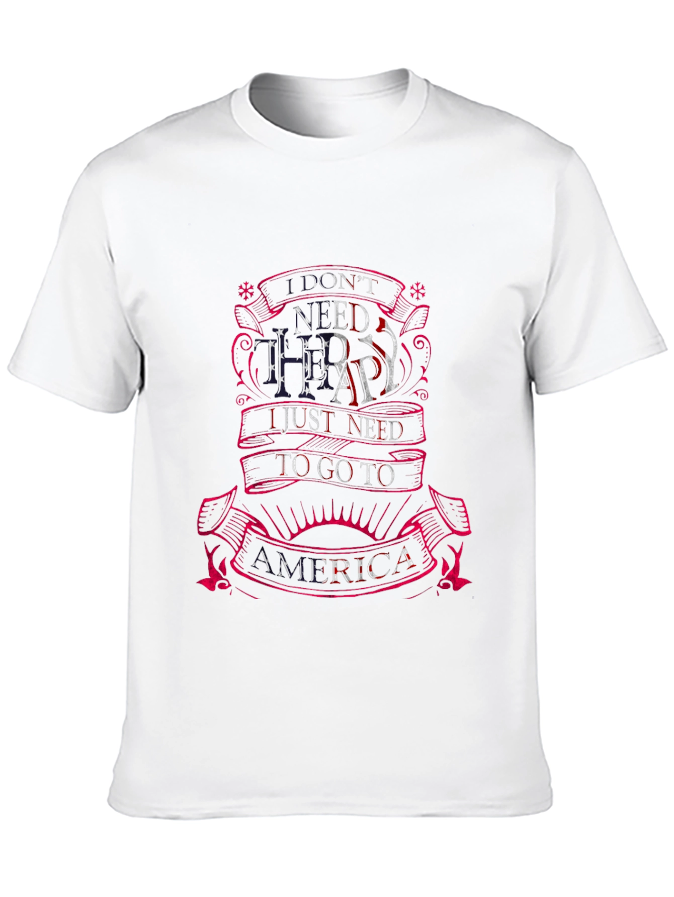 America Therapy T-Shirt - Patriotic Tee