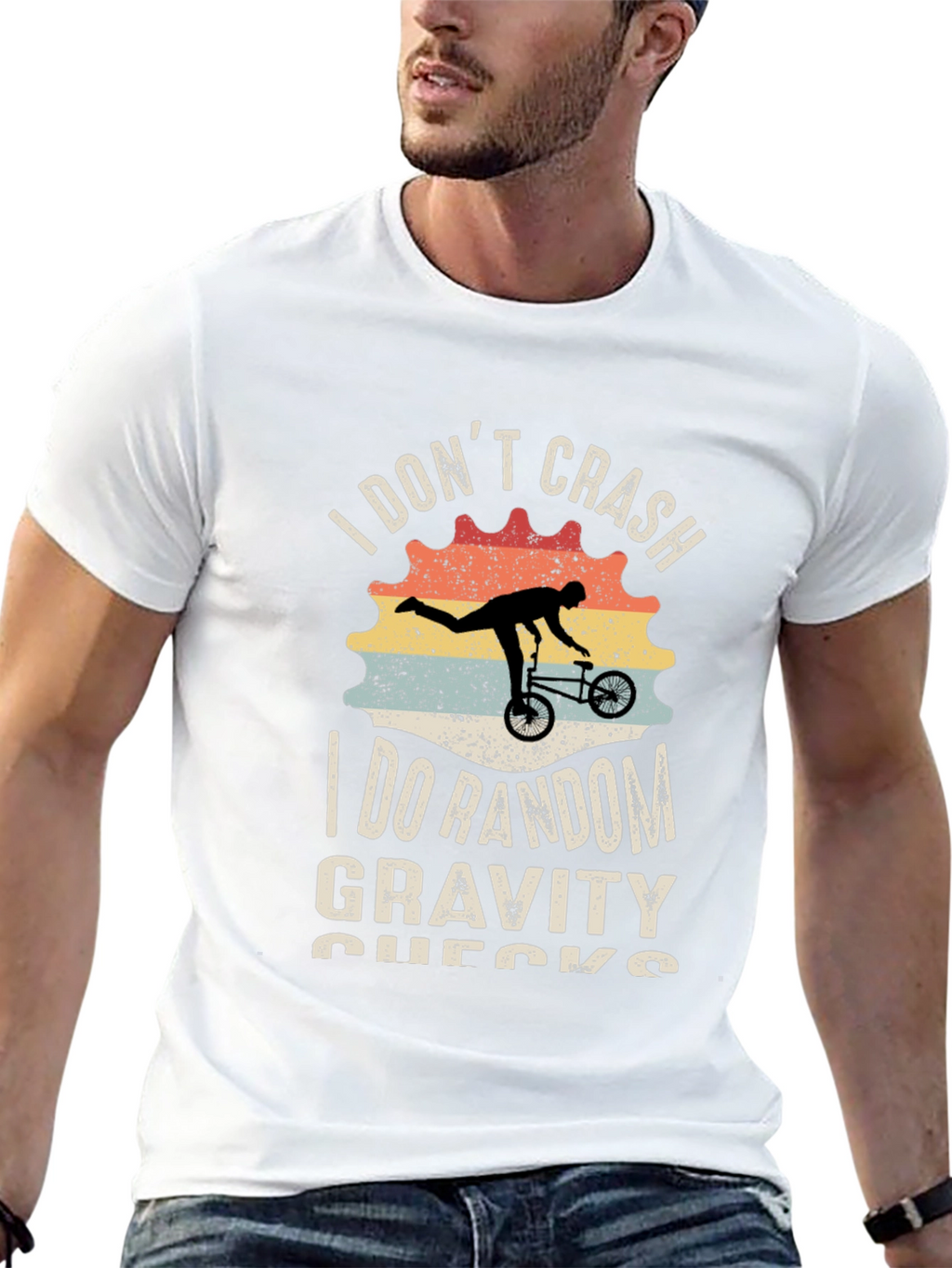 I Dont Crash Funny Bike T-Shirt