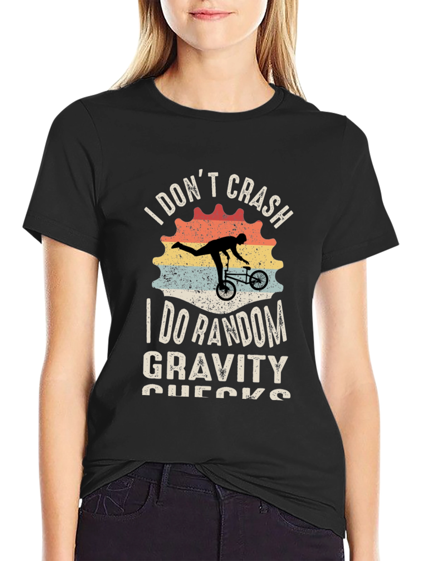 I Dont Crash Funny Bike T-Shirt