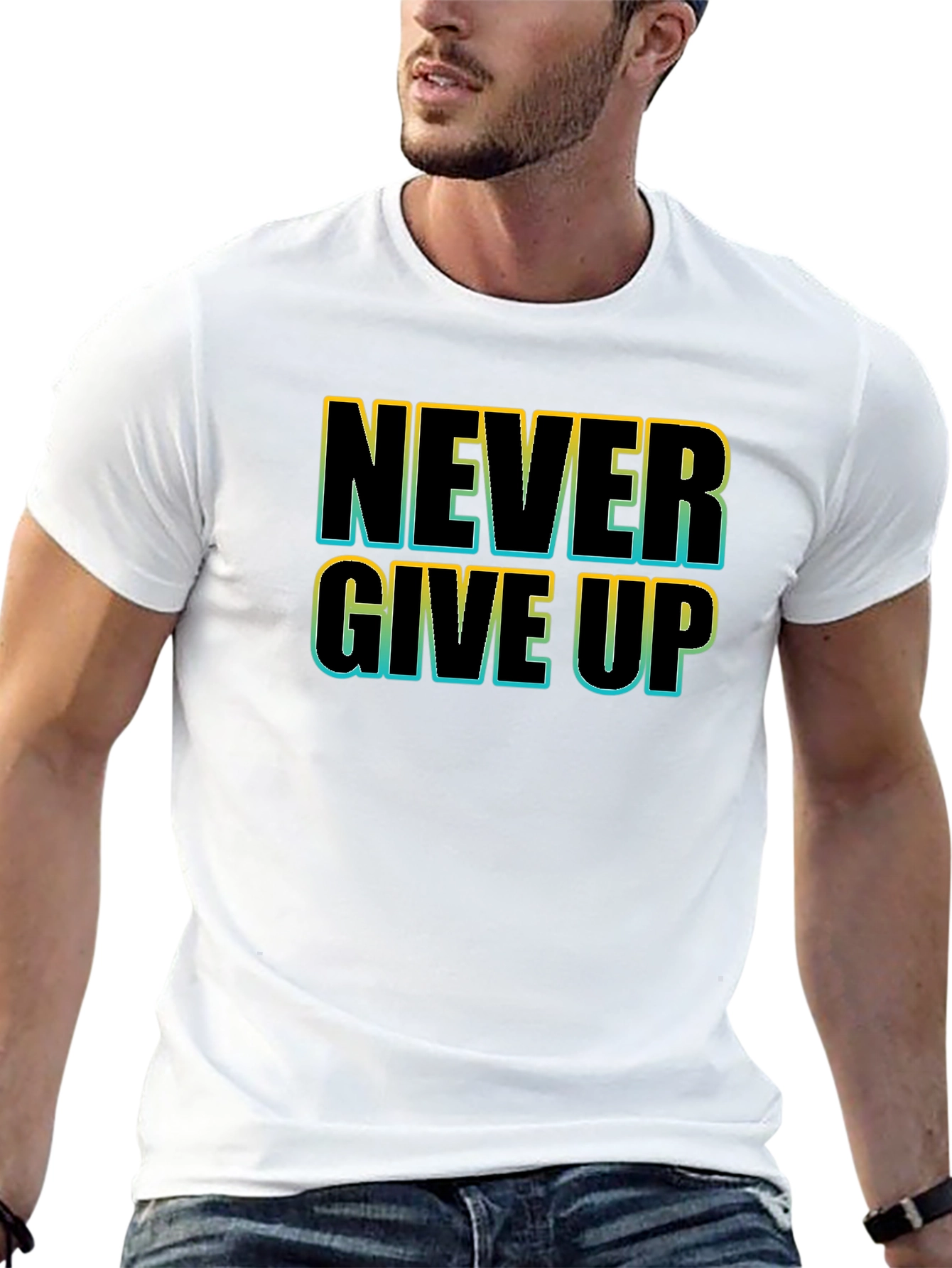Never Give Up Graphic T-Shirt