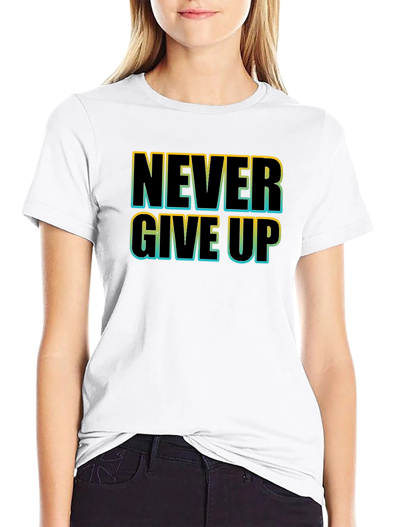 Never Give Up Graphic T-Shirt