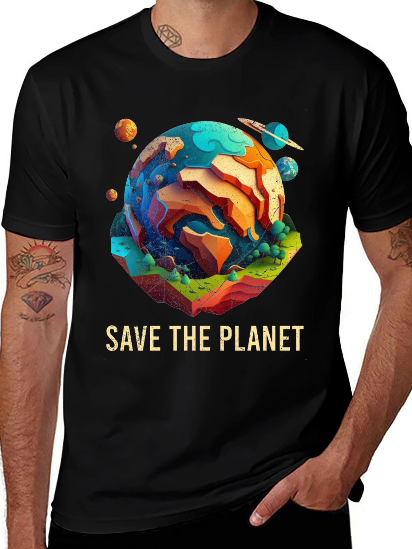 Save the Planet T-Shirt - Earth Design