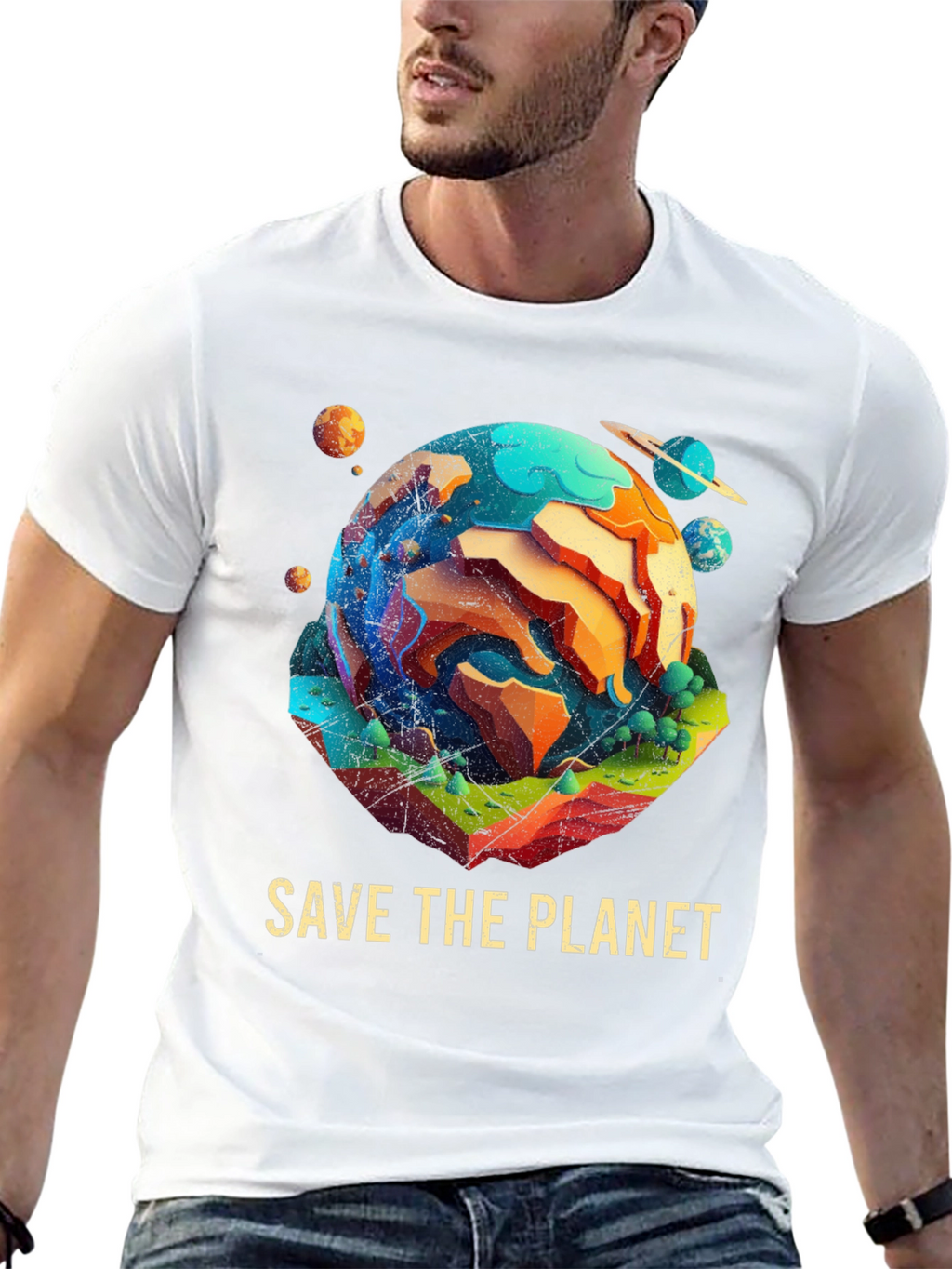 Save the Planet T-Shirt - Earth Design