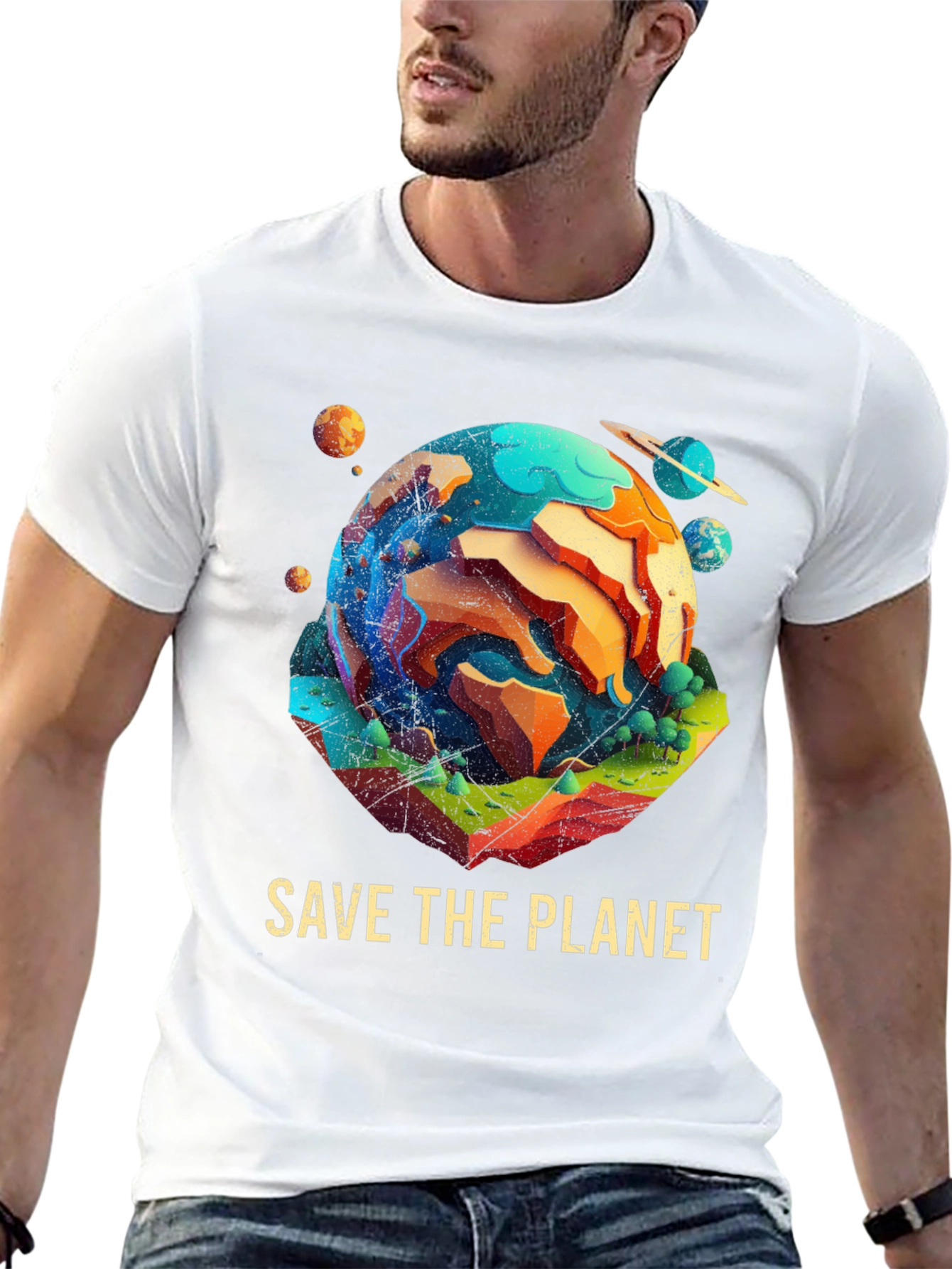 Save the Planet T-Shirt - Earth Design