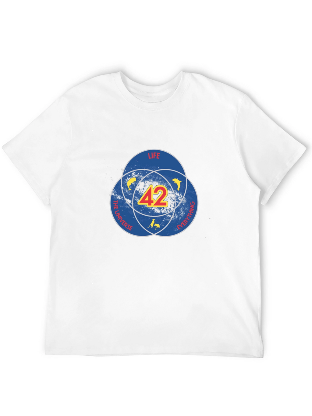 42 Life Universe Everything T-Shirt - Mens Black Tee