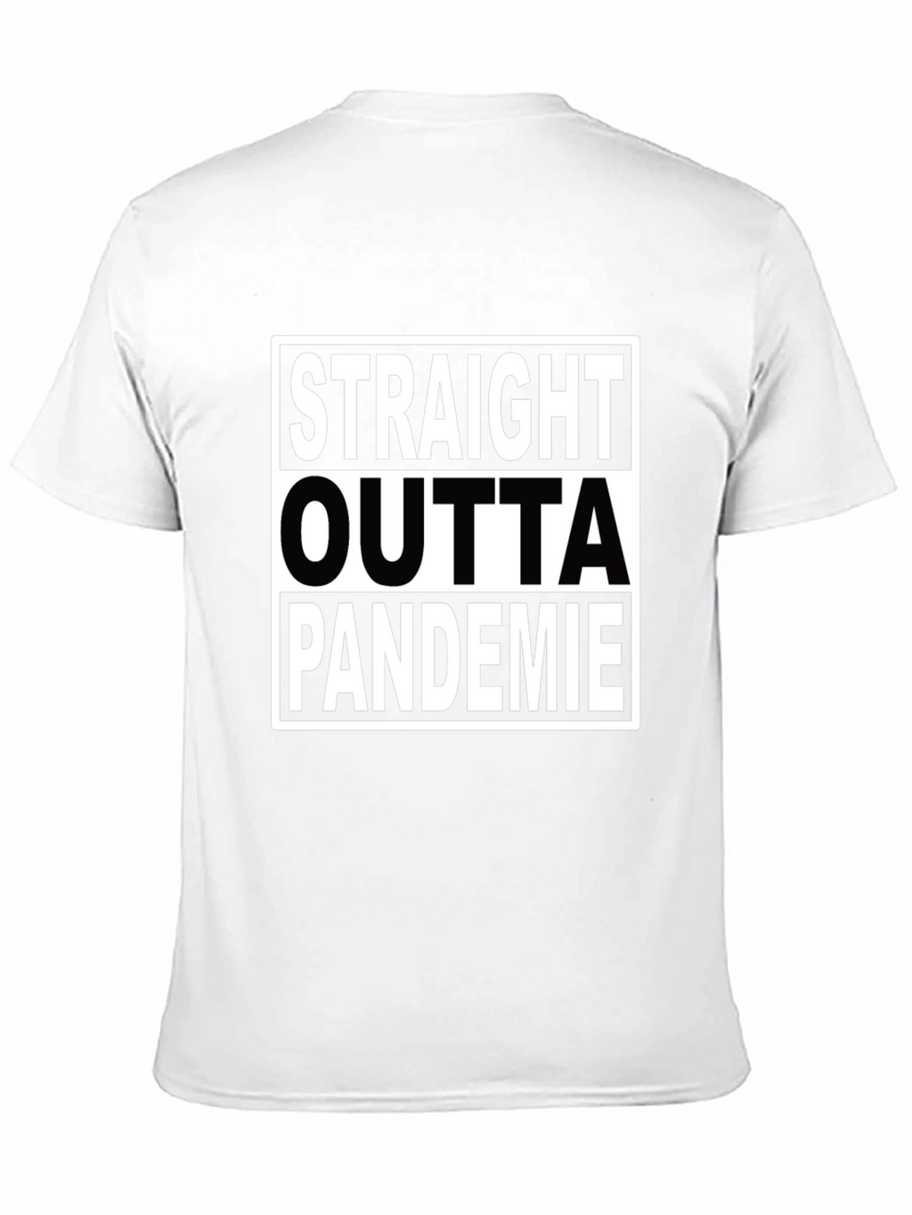 Straight Outta Pandemie Black T-Shirt