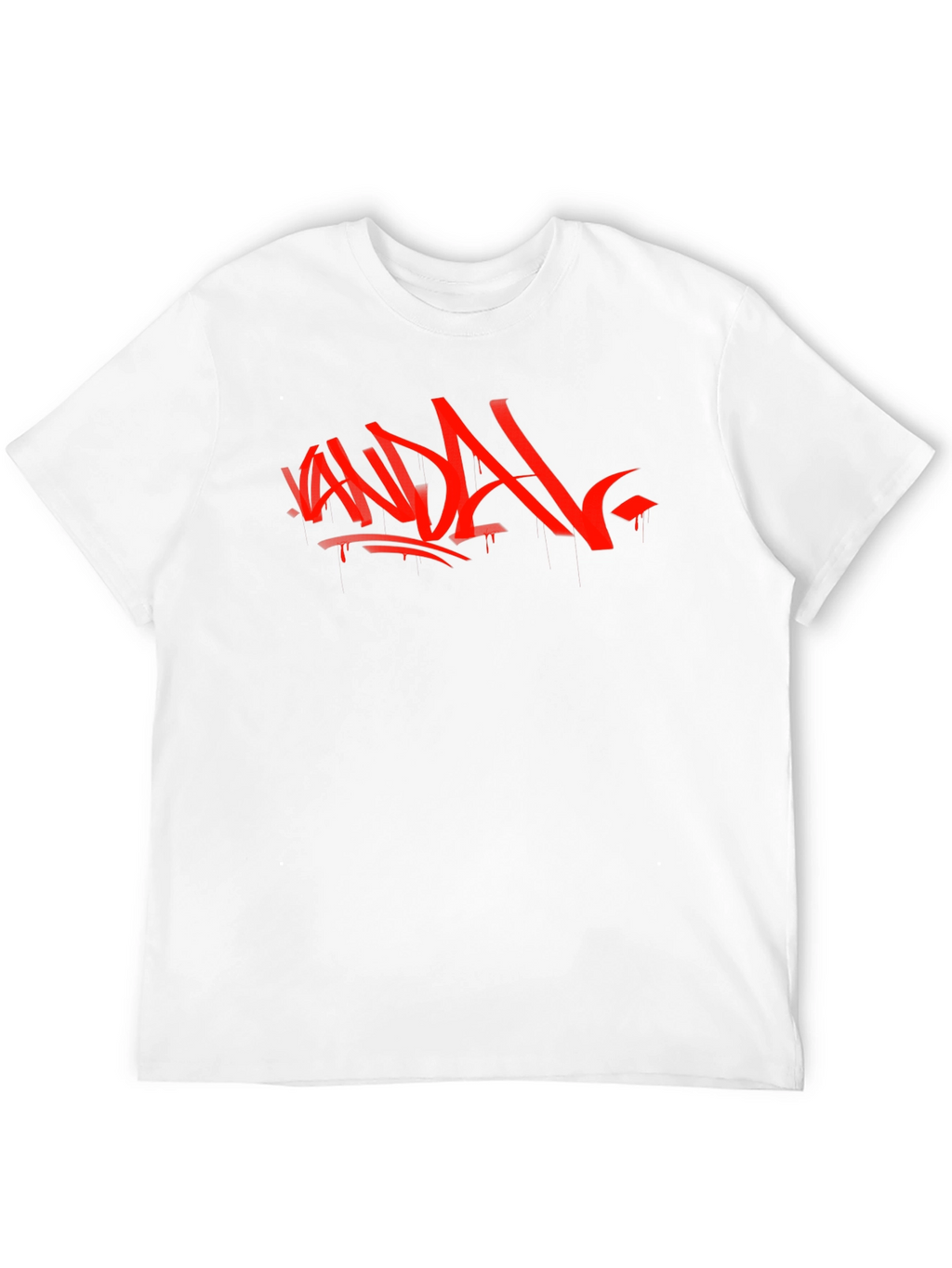 Vandal Graffiti Graphic Tee - Black Cotton Shirt