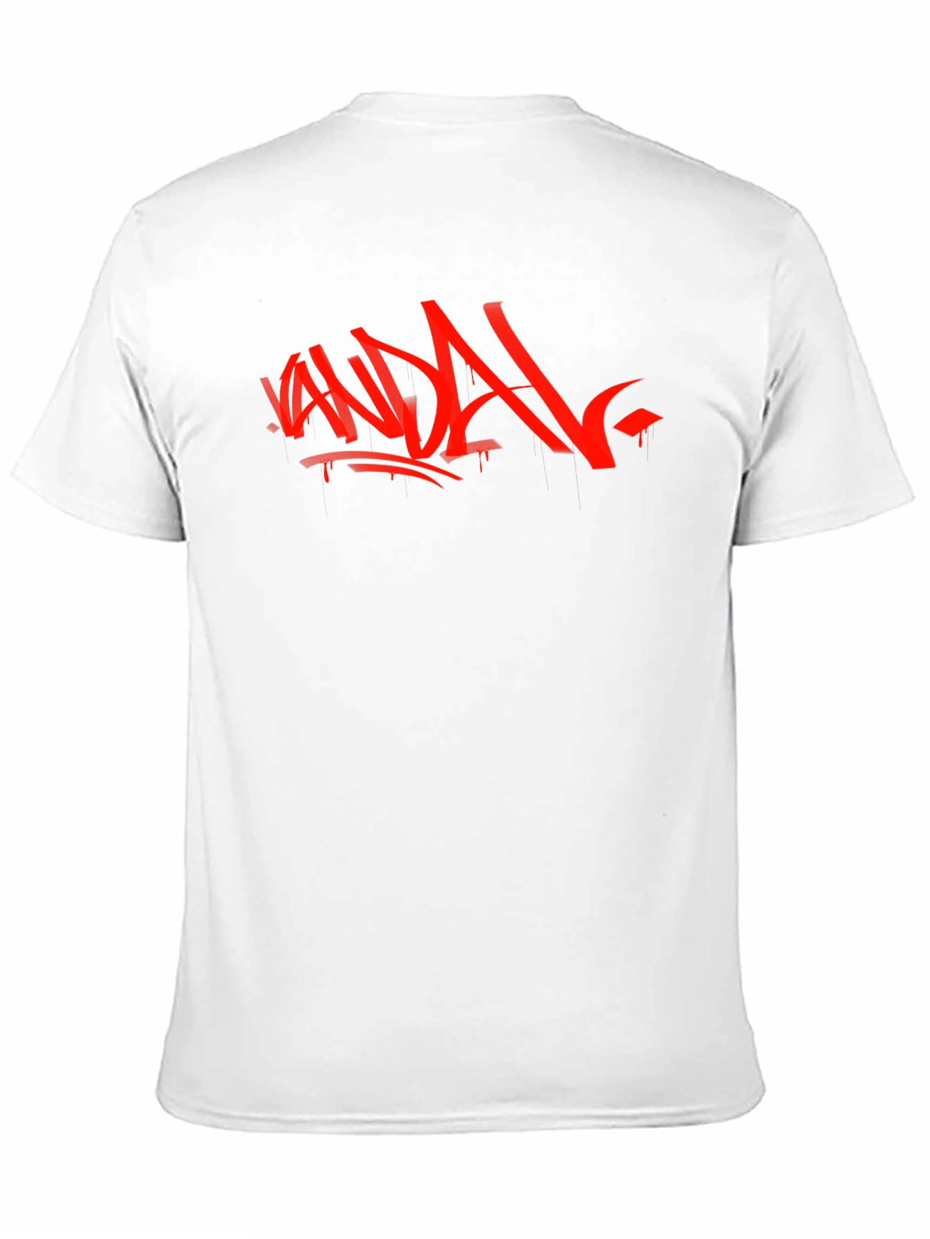 Vandal Graffiti Graphic Tee - Black Cotton Shirt
