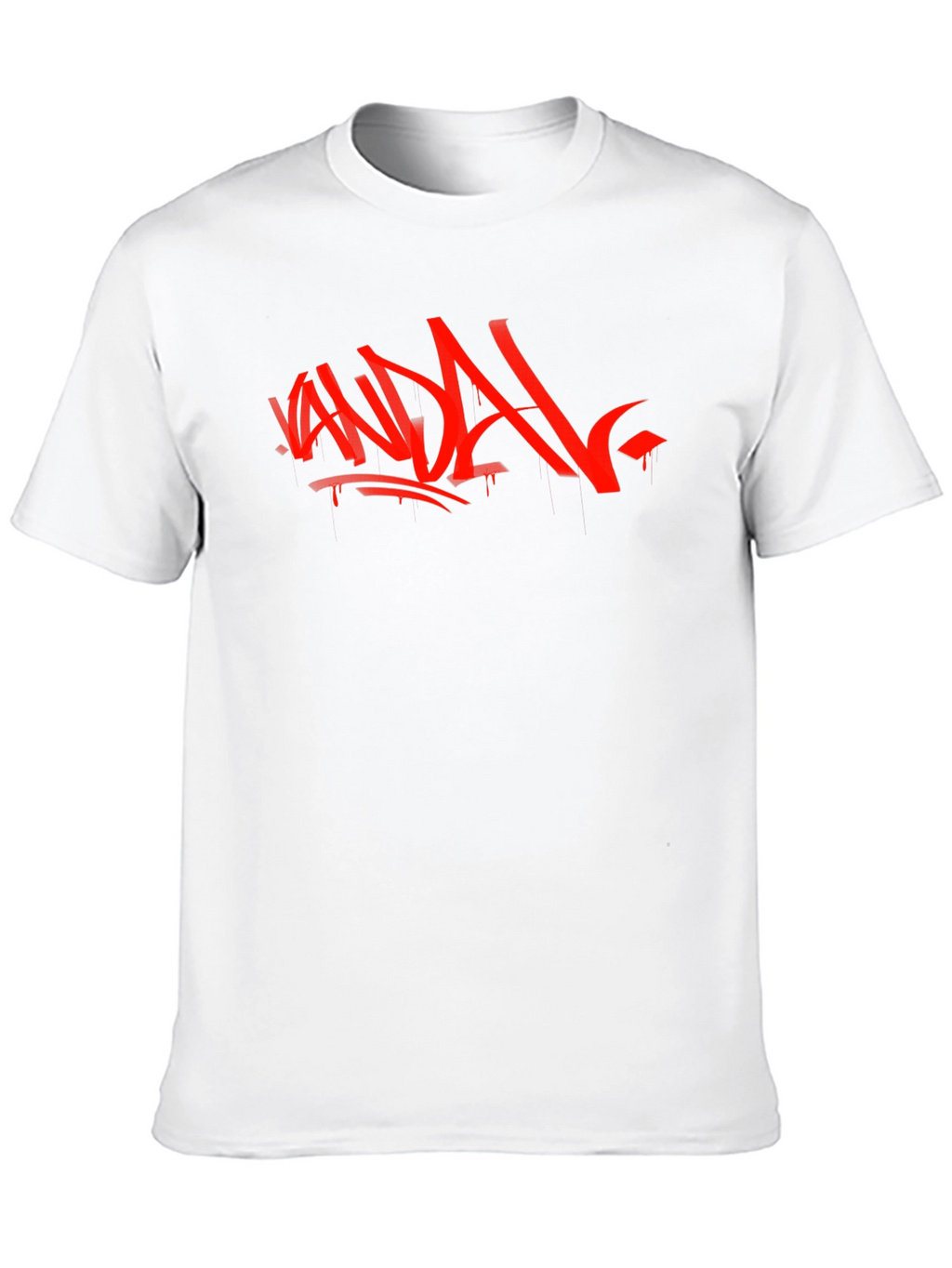 Vandal Graffiti Graphic Tee - Black Cotton Shirt