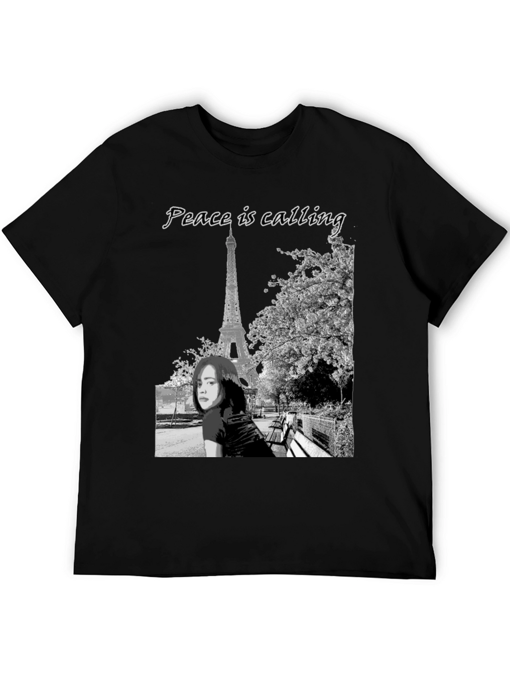 Paris Peace Calling Graphic T-Shirt
