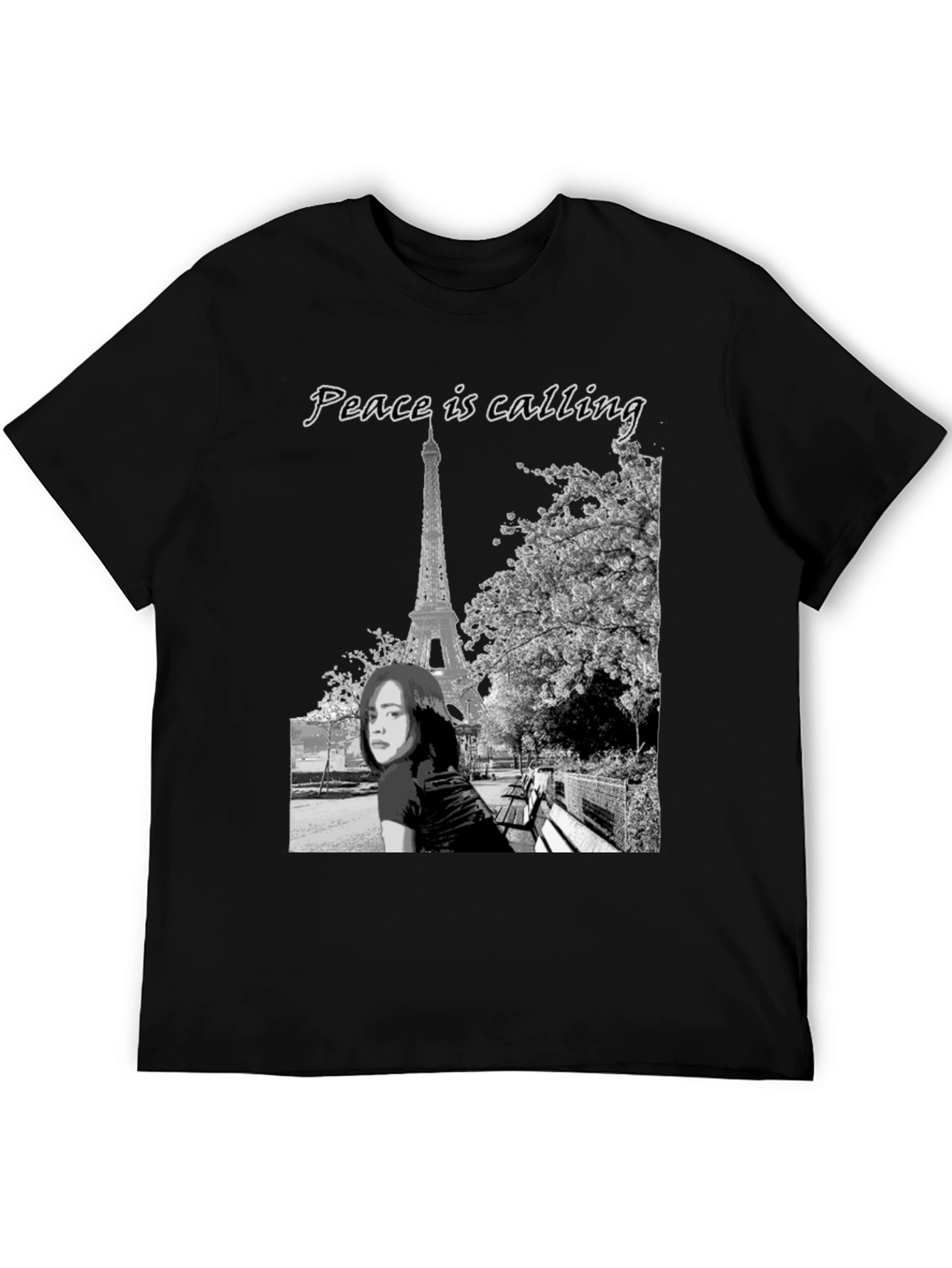 Paris Peace Calling Graphic T-Shirt