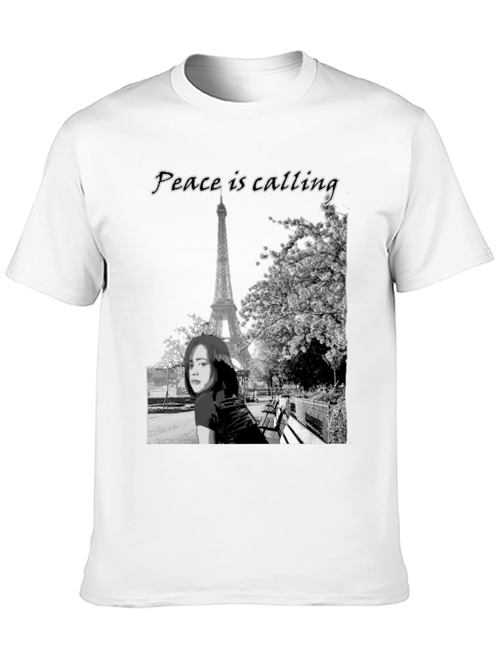 Paris Peace Calling Graphic T-Shirt