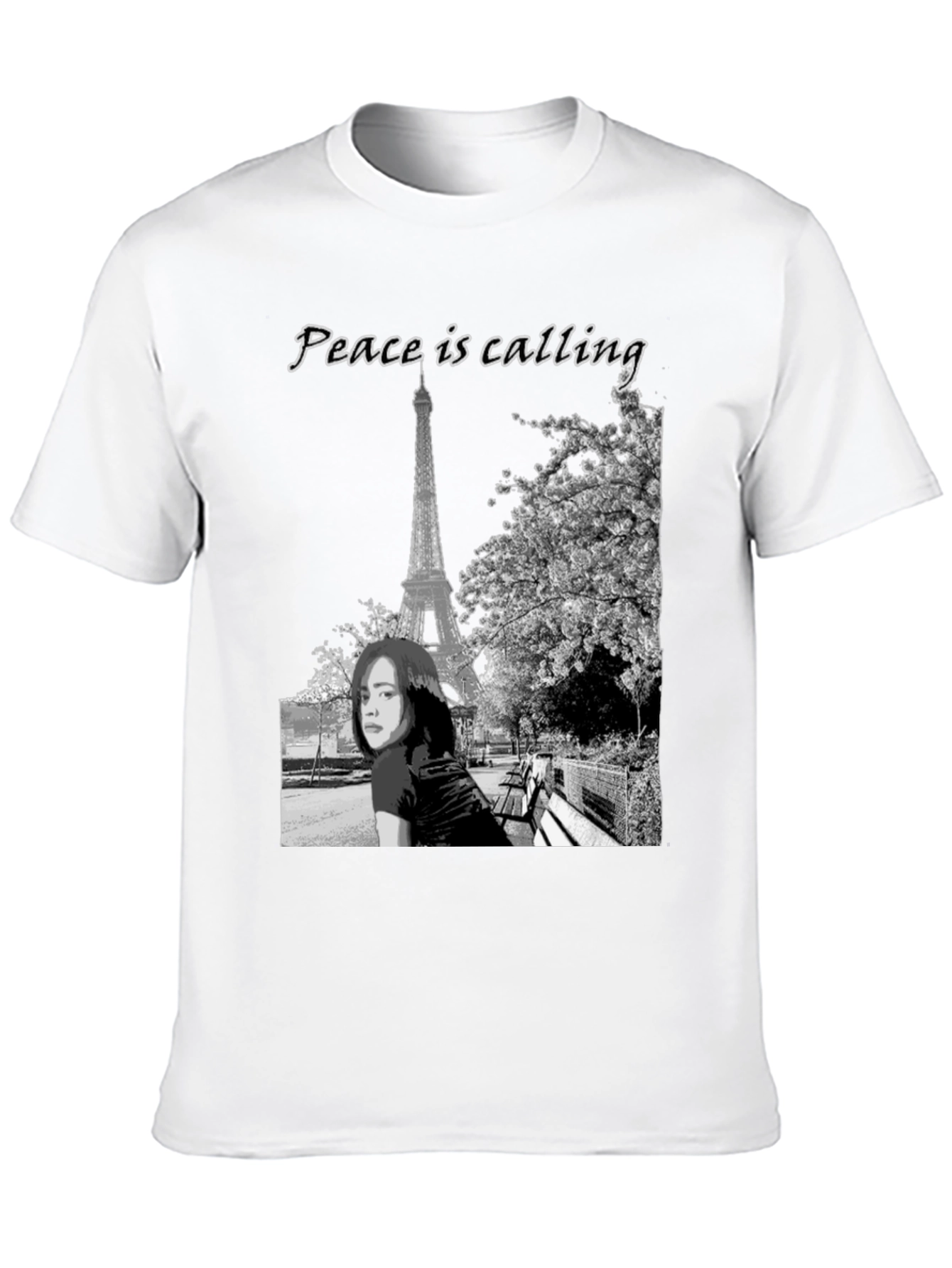 Paris Peace Calling Graphic T-Shirt