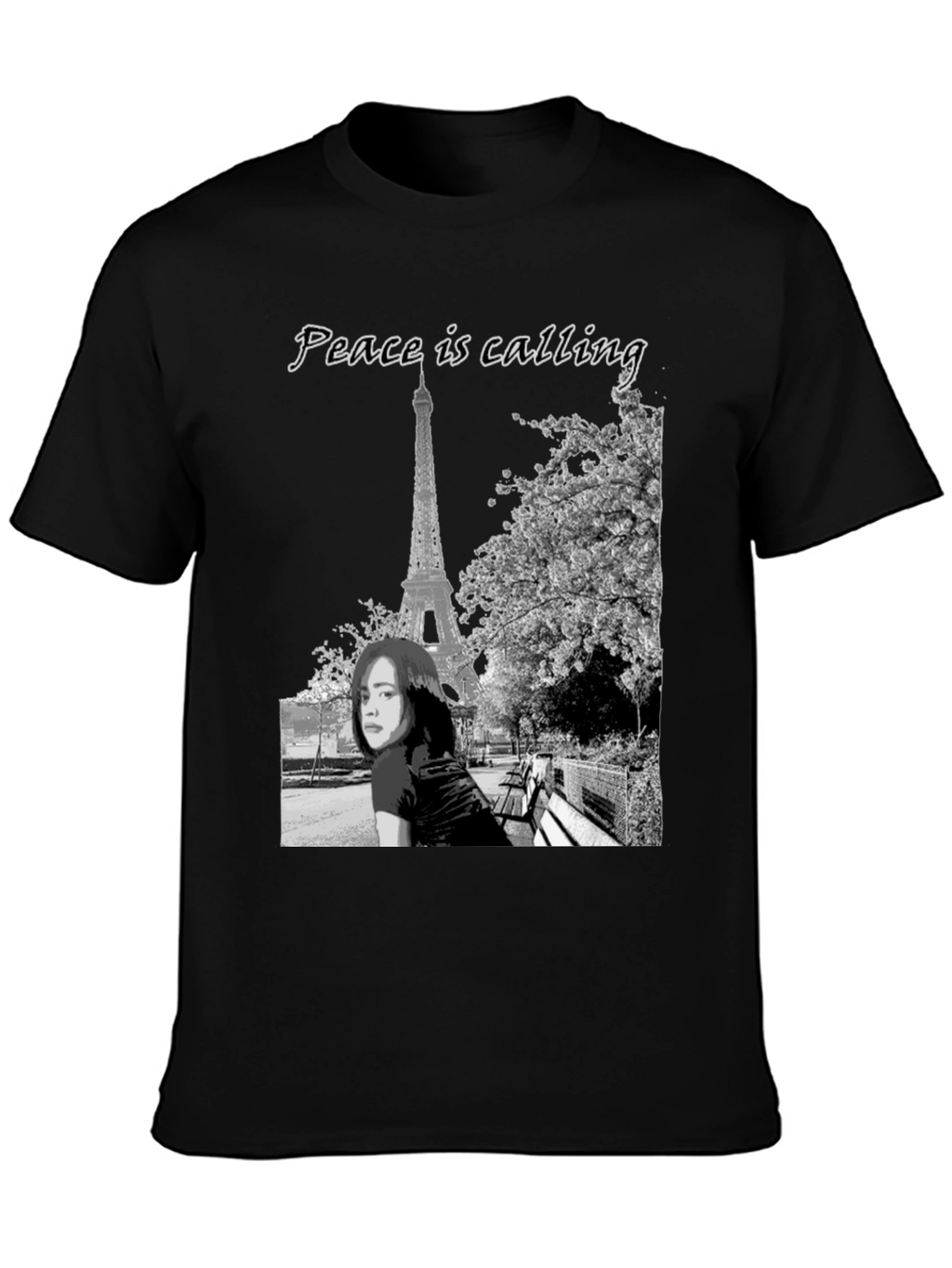 Paris Peace Calling Graphic T-Shirt