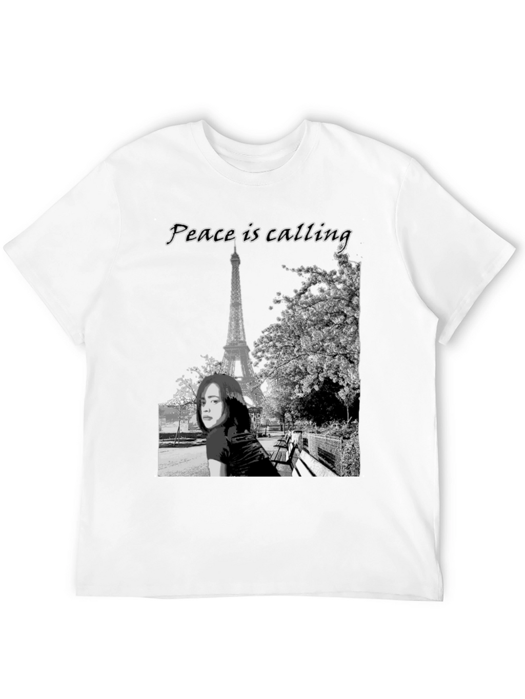 Paris Peace Calling Graphic T-Shirt