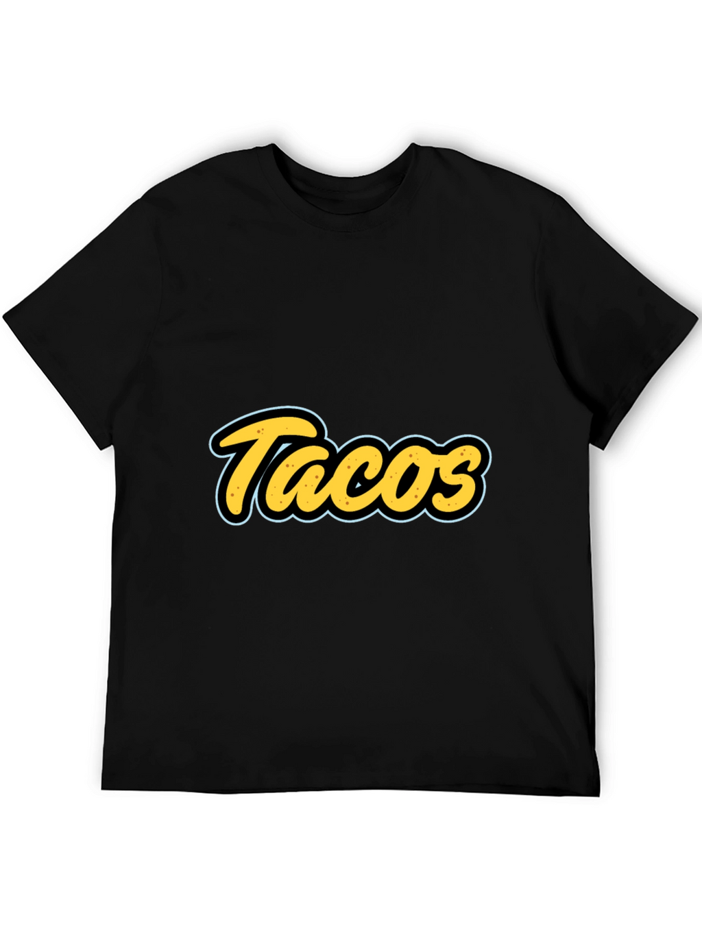 Tacos Graphic T-Shirt - Black Casual