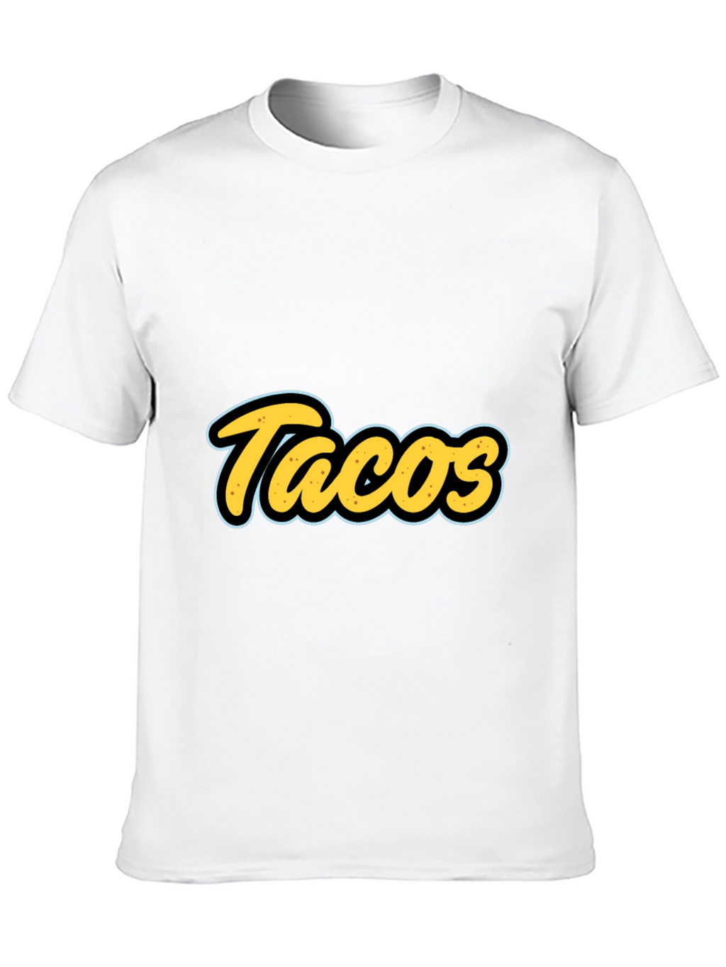 Tacos Graphic T-Shirt - Black Casual