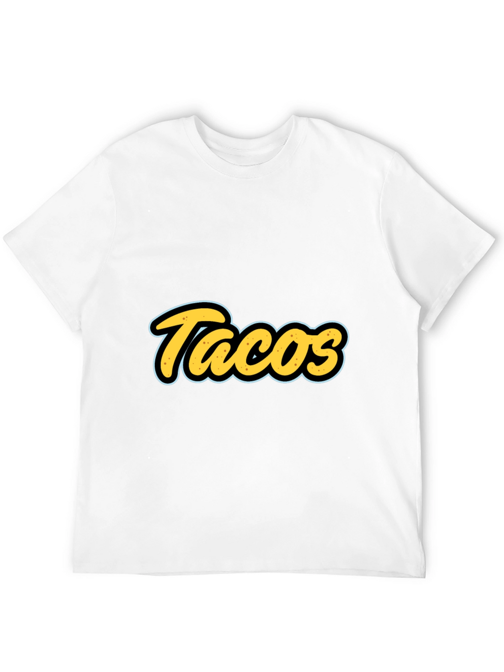 Tacos Graphic T-Shirt - Black Casual