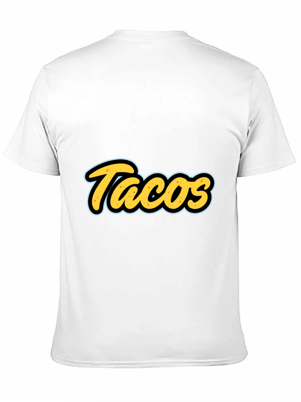 Tacos Graphic T-Shirt - Black Casual