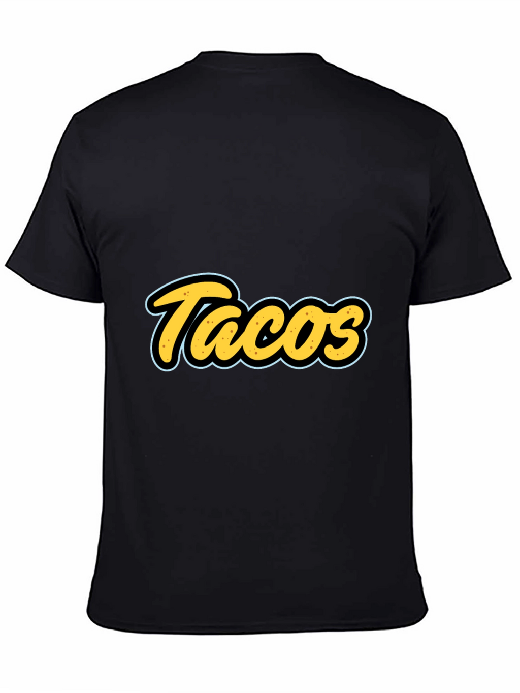Tacos Graphic T-Shirt - Black Casual