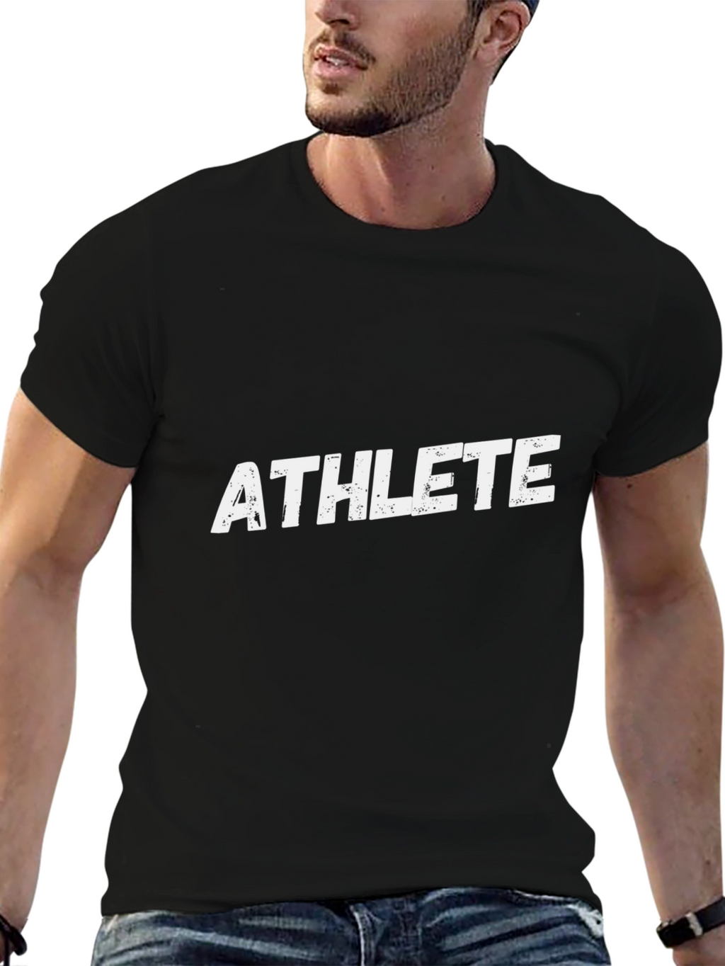 Athlete Graphic Print T-Shirt