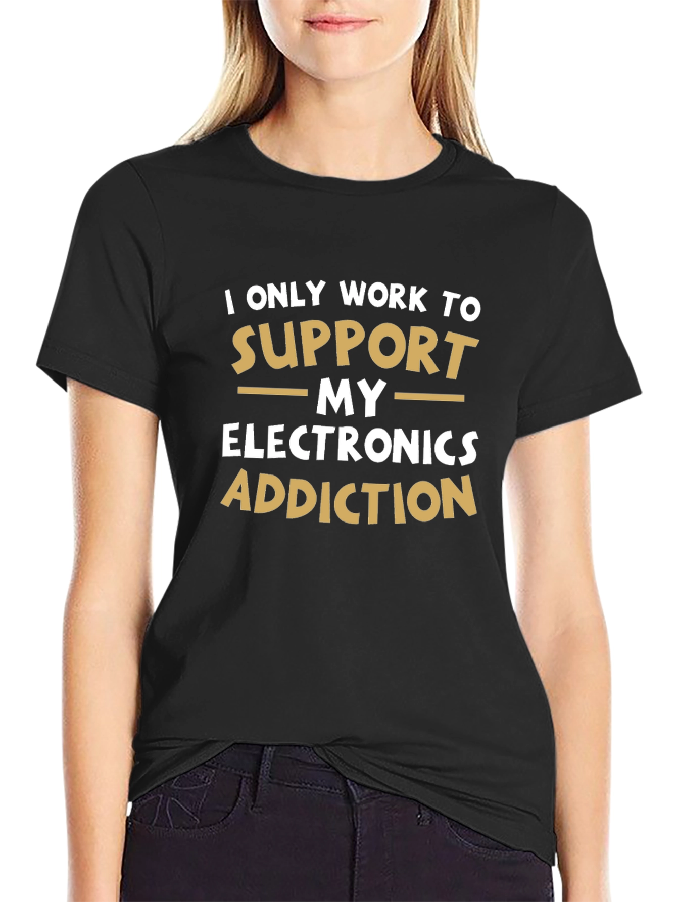 Electronics Addiction T-Shirt - Funny Novelty Tee