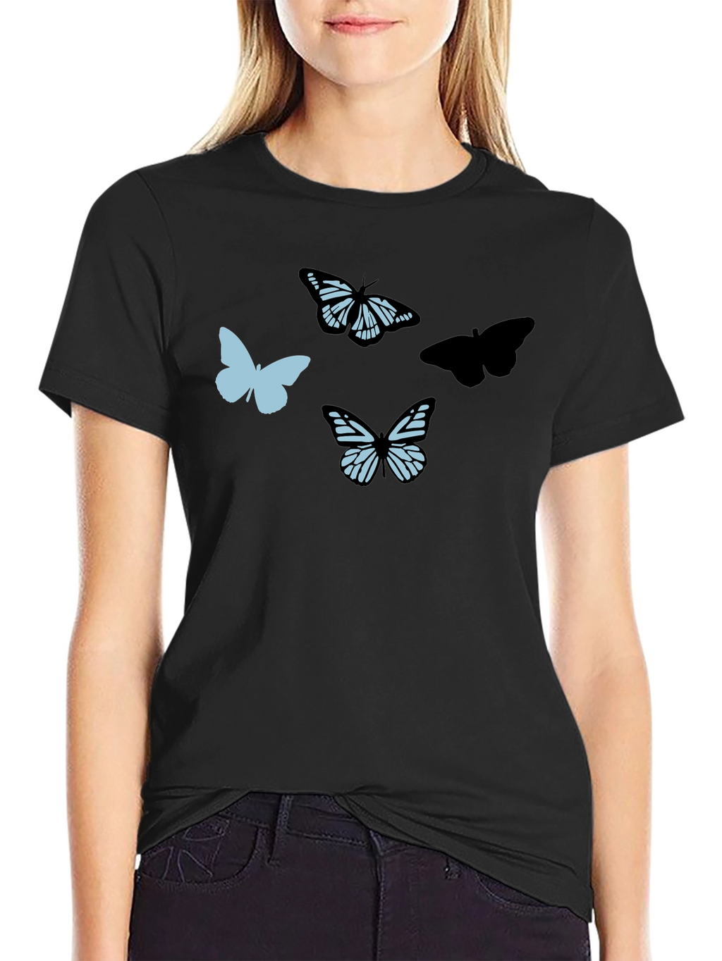 Butterfly Graphic T-Shirt - Trendy Casual Tee