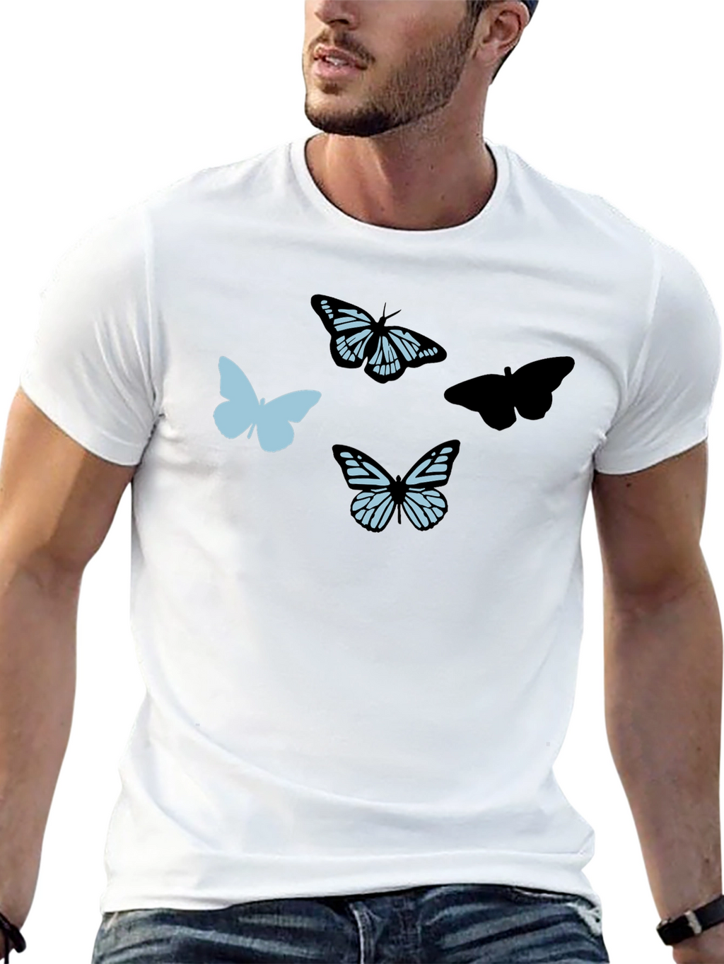 Butterfly Graphic T-Shirt - Trendy Casual Tee