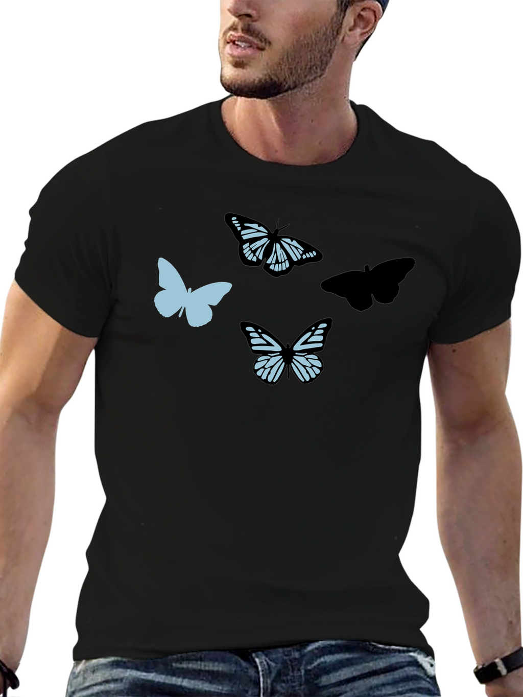 Butterfly Graphic T-Shirt - Trendy Casual Tee