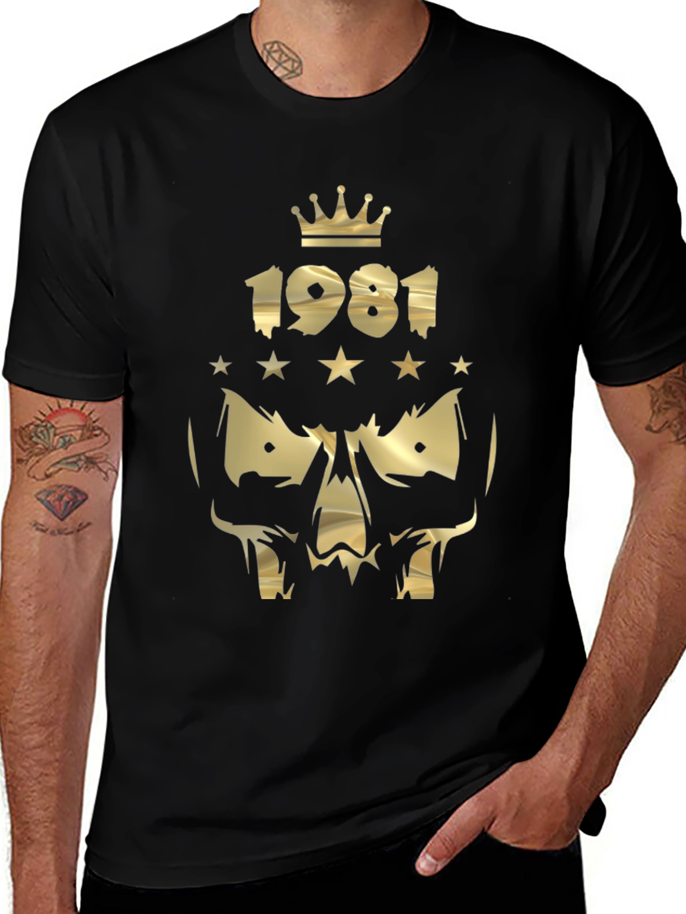 King Skull 1981 Black T-Shirt