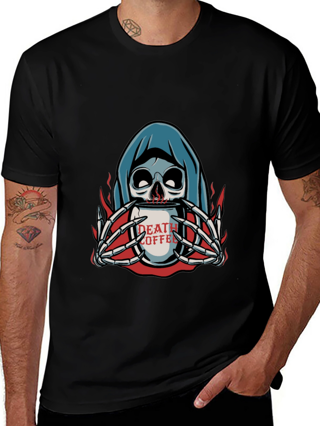 Death Coffee Graphic T-Shirt