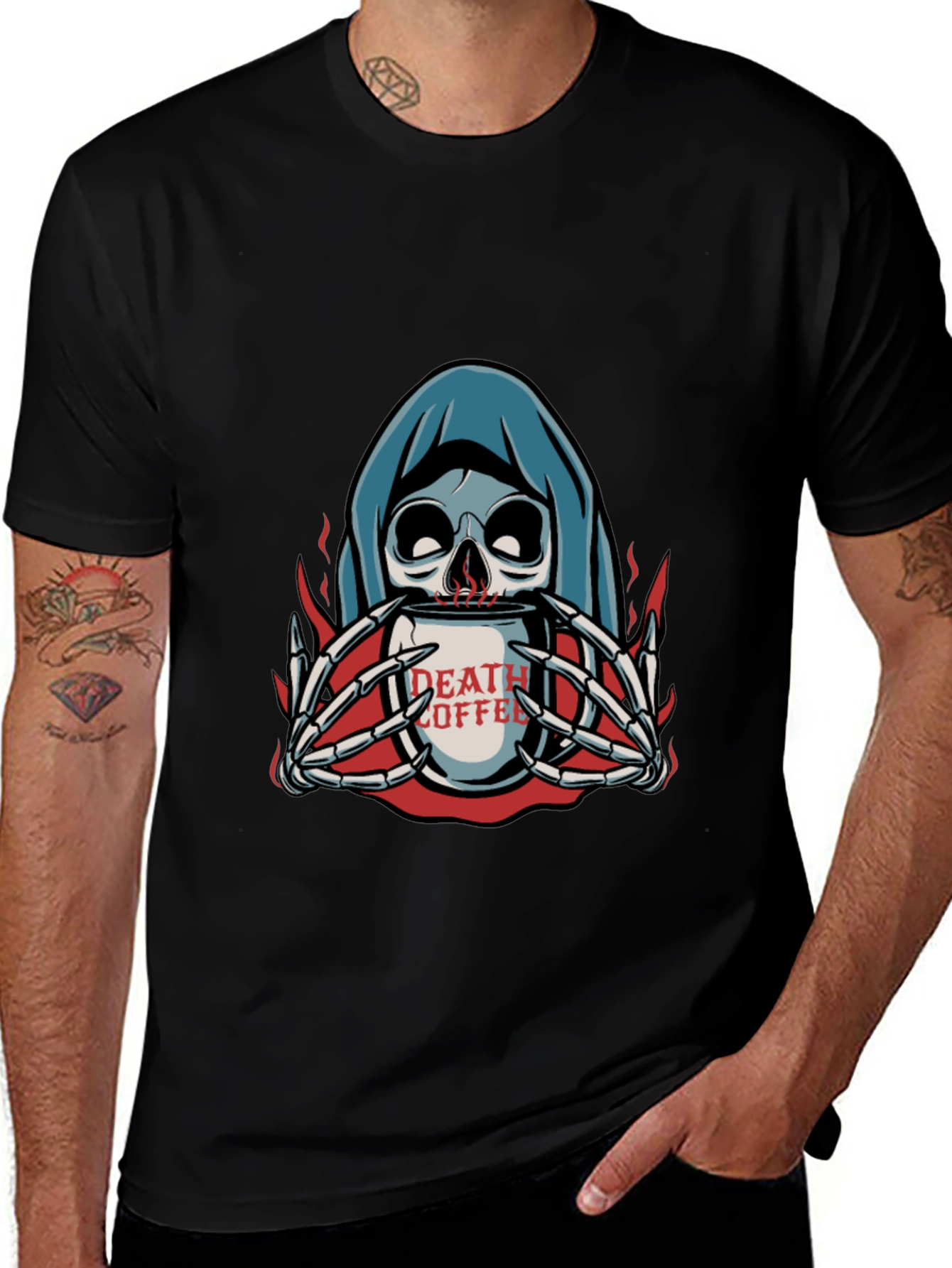 Death Coffee Graphic T-Shirt
