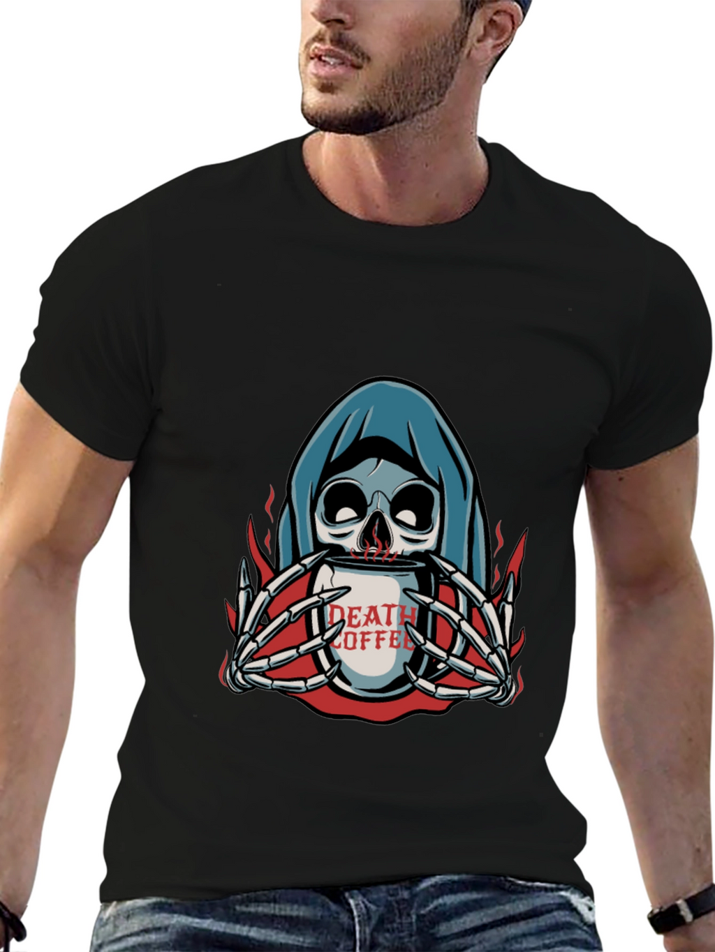 Death Coffee Graphic T-Shirt