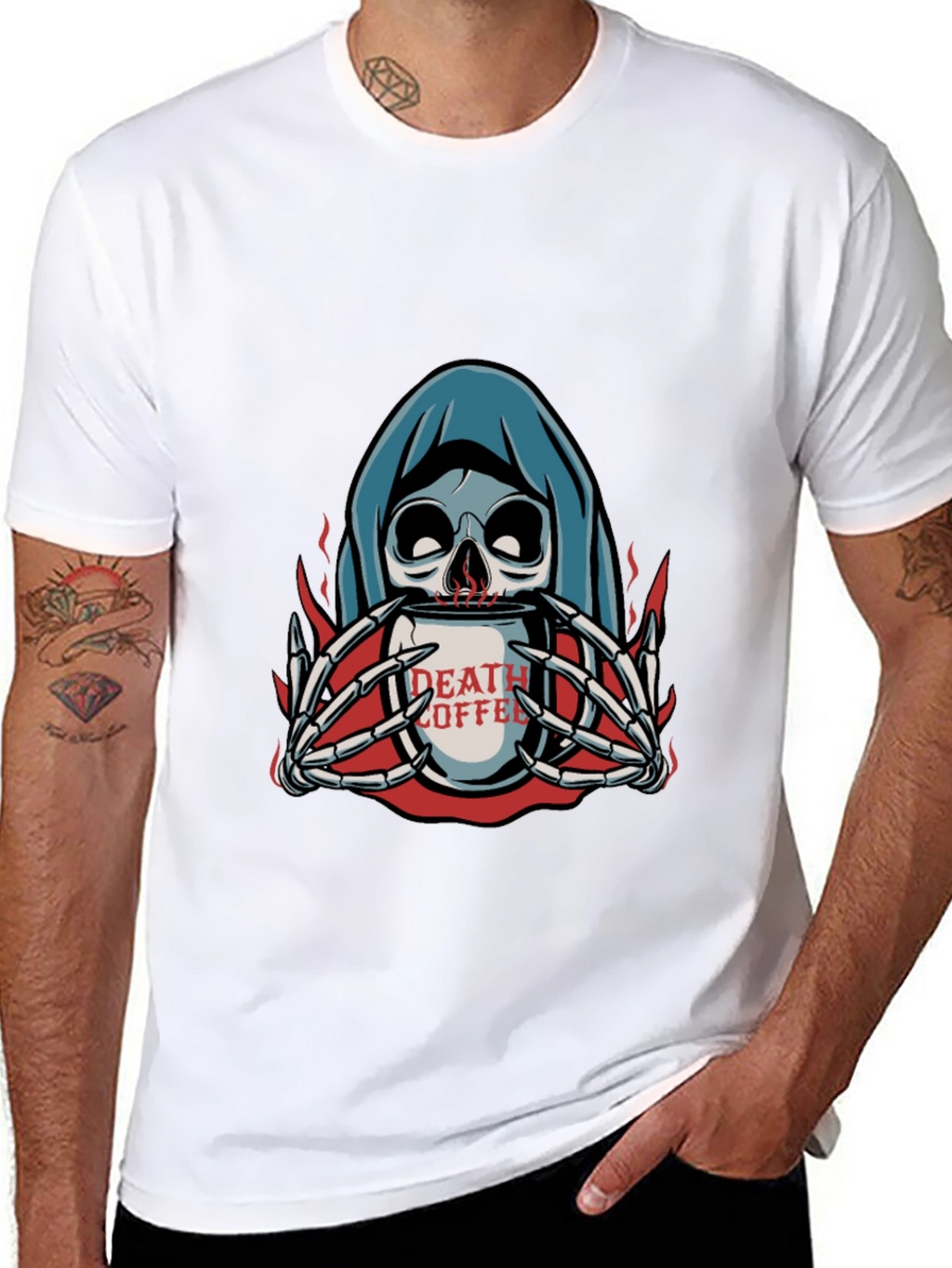 Death Coffee Graphic T-Shirt