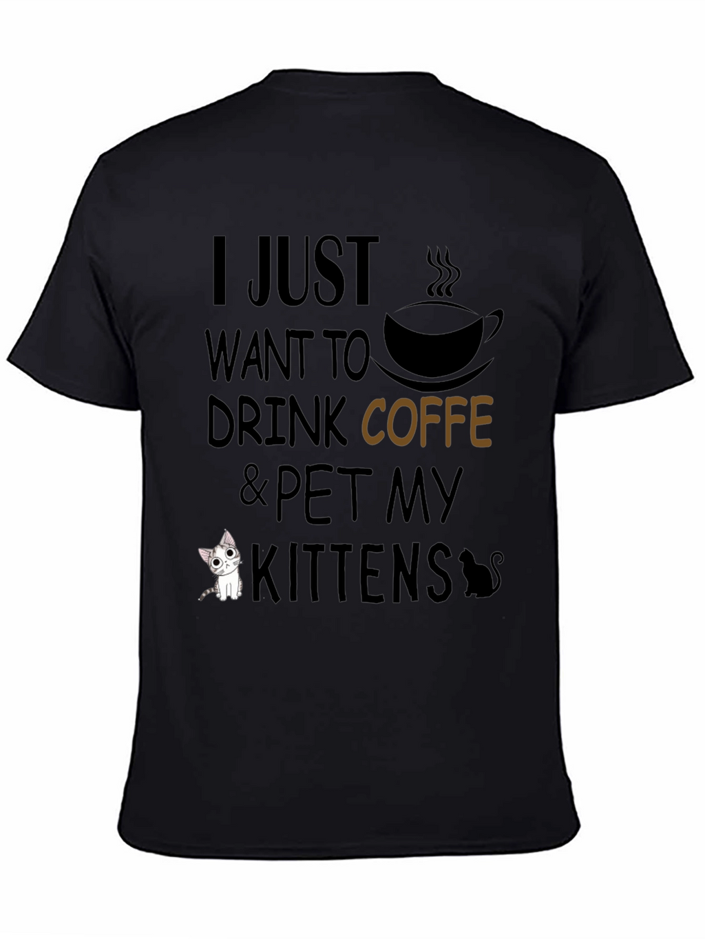 Coffee and Kittens Graphic T-Shirt