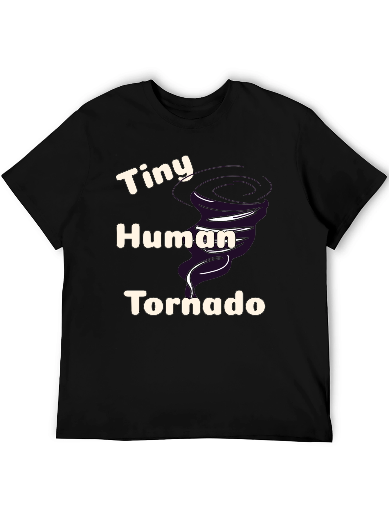 Tiny Human Tornado Graphic Tee - Black