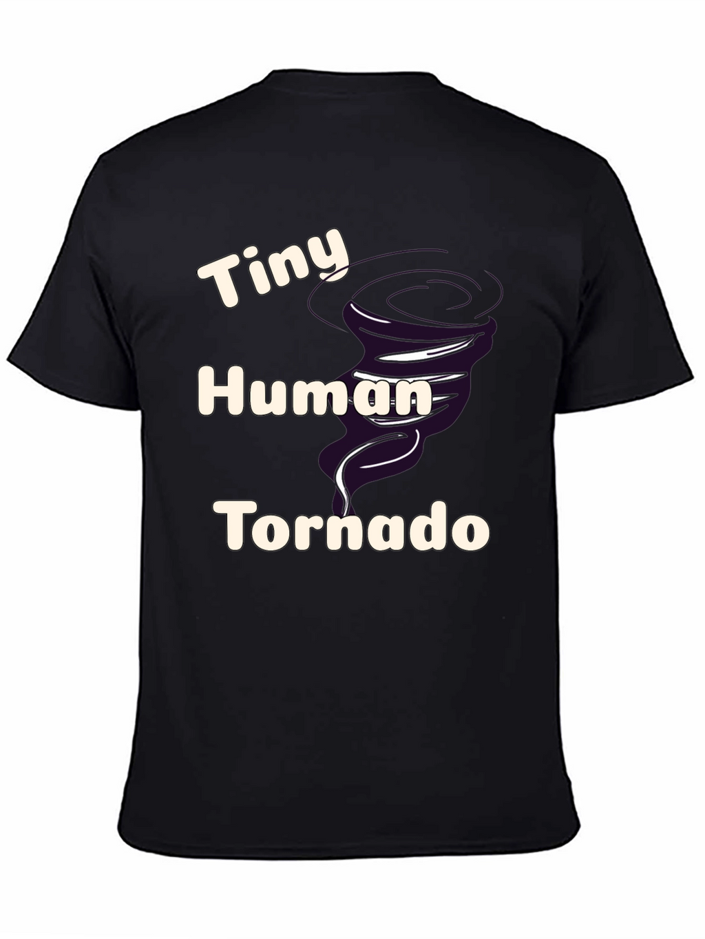 Tiny Human Tornado Graphic Tee - Black