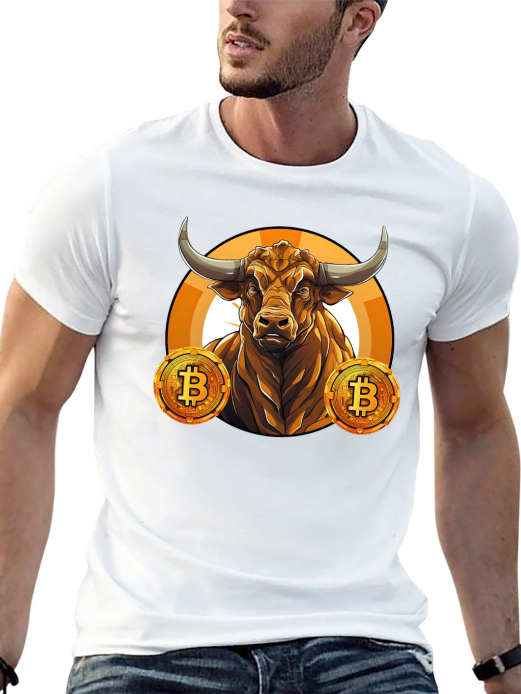 Bullish Bitcoin Graphic Tee - Black