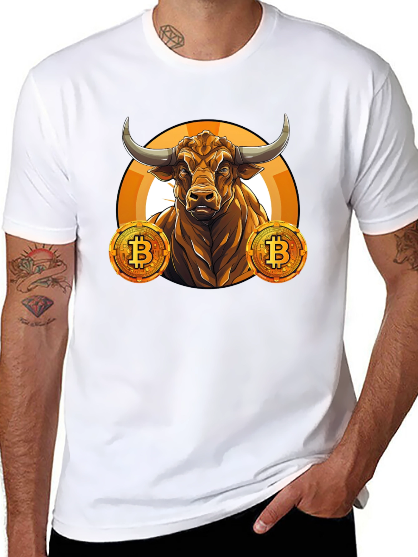 Bullish Bitcoin Graphic Tee - Black