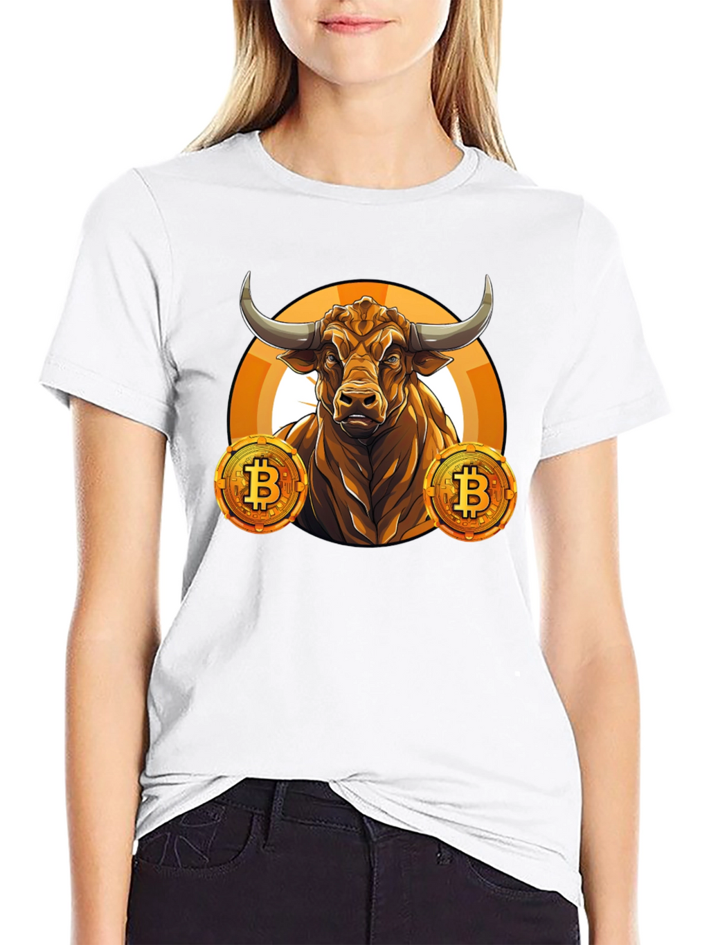 Bullish Bitcoin Graphic Tee - Black