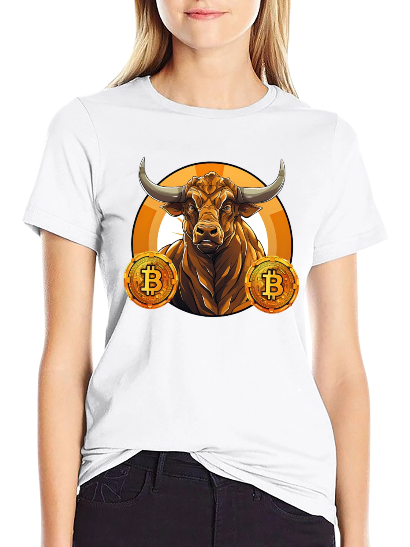 Bullish Bitcoin Graphic Tee - Black